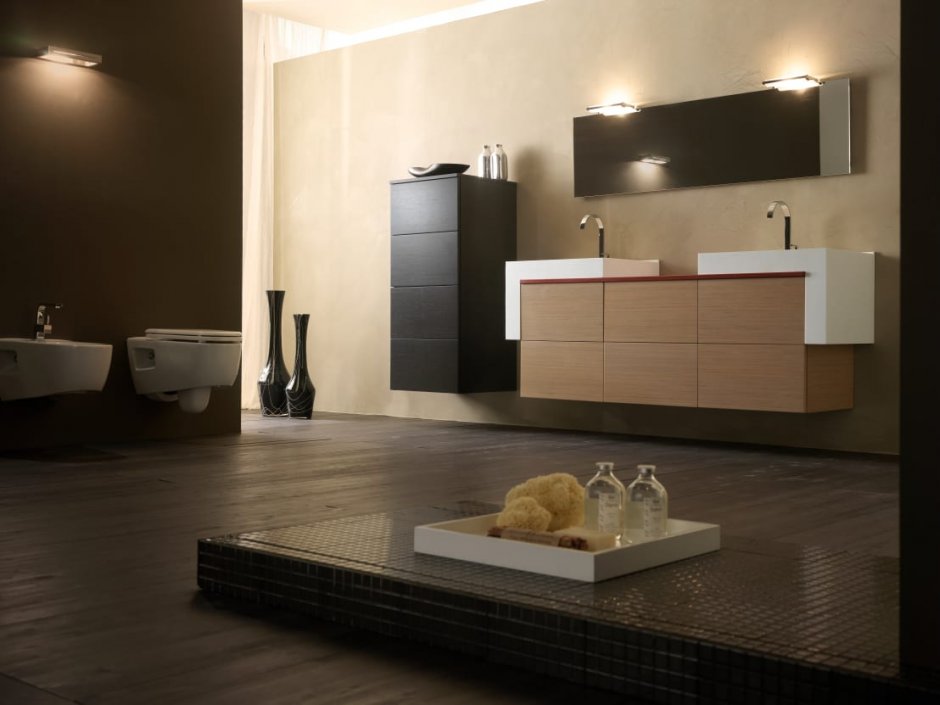 Мебель в ванную комнату в стиле Модерн