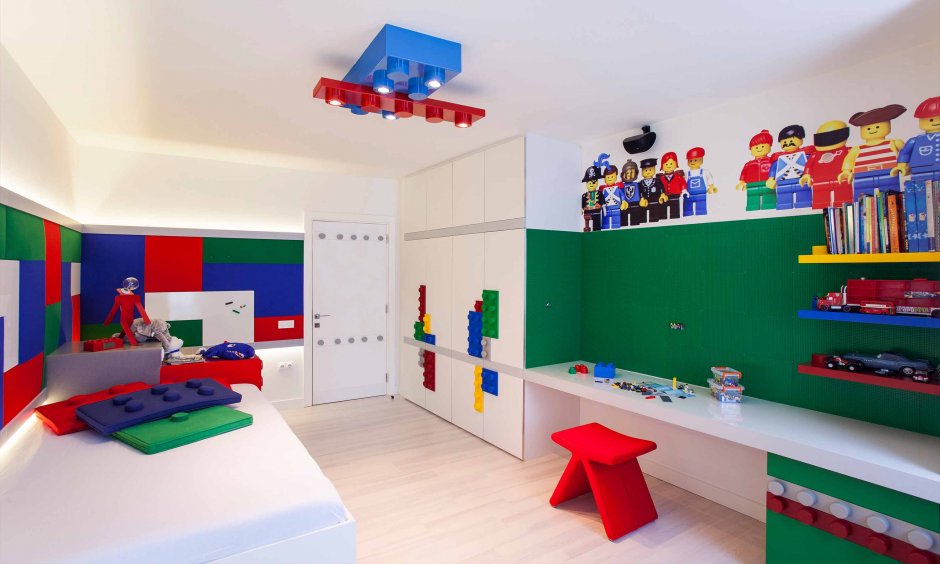 Комната в стиле лего