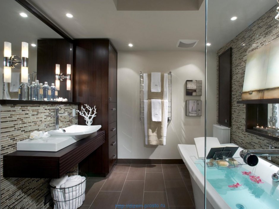 Уютные современные Ванные комнаты