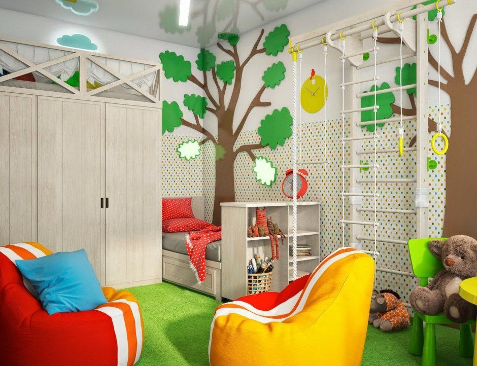 Тематический интерьер детской комнаты