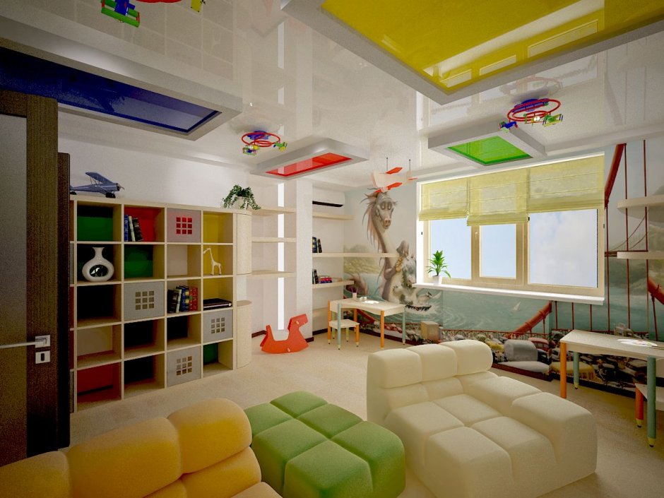 Детская комната потолок