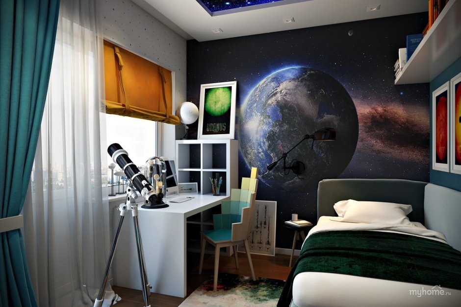 Космическая комната для подростка