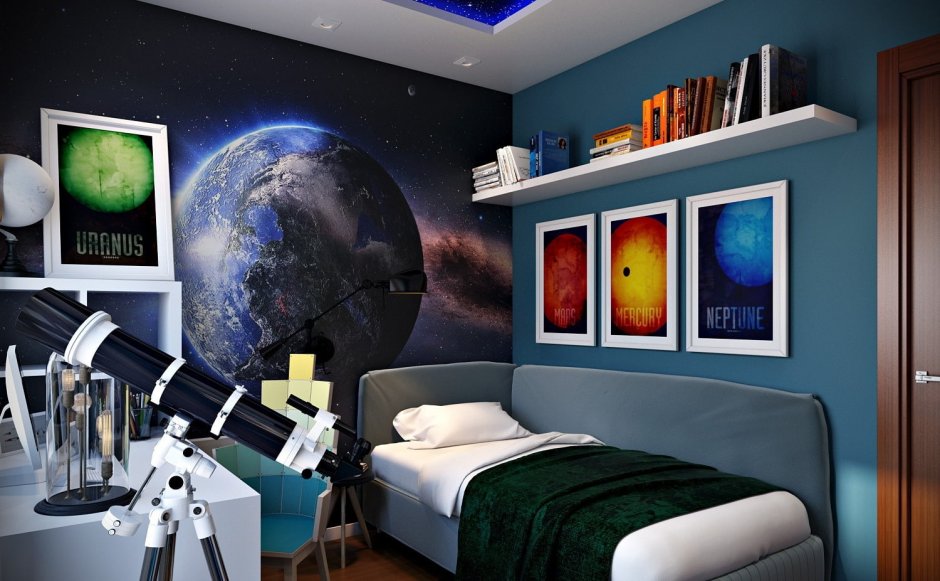 Комната для мальчика космос