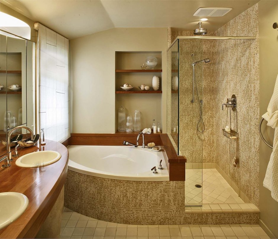 Уютная современная ванная комната