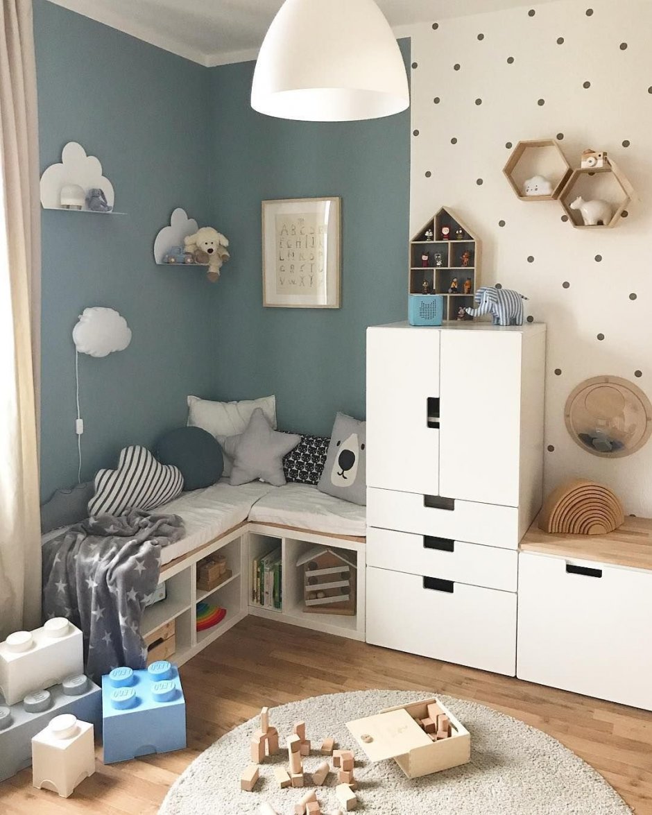 Детская комната в стиле Сканди для девочки