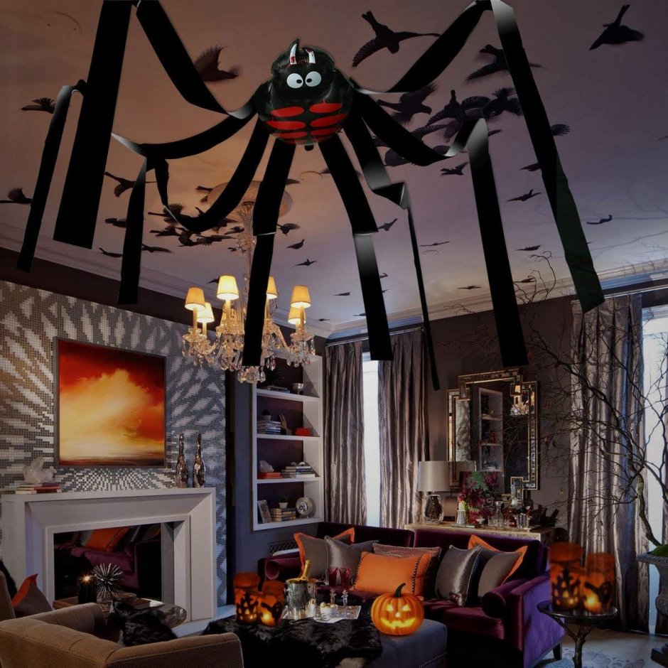 Хэллоуин интерьер комнаты