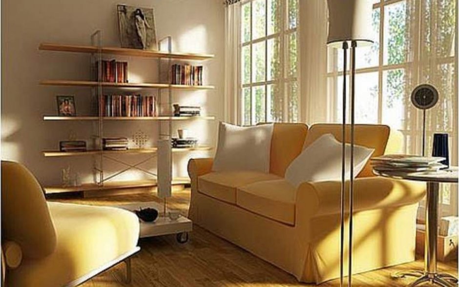 Мебель для гостиной расширяющая пространство