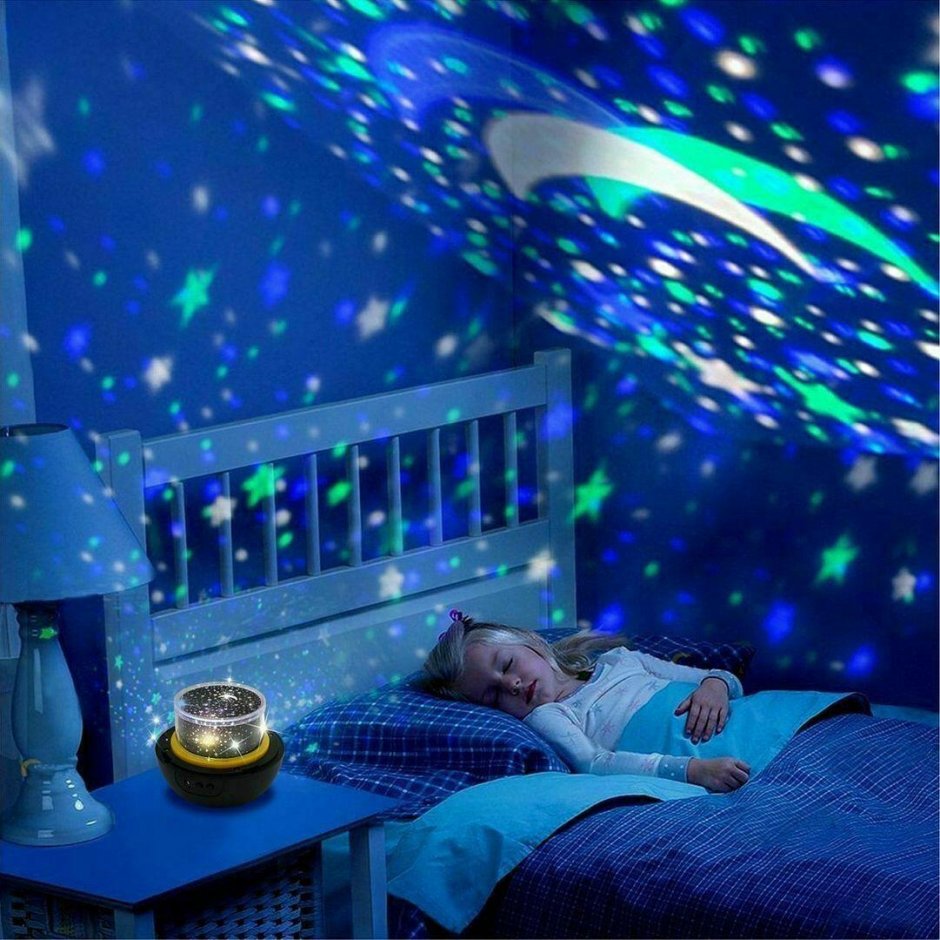 Ночник-проектор звездное небо Star Master Dream Rotating Projection Lamp вращающийся