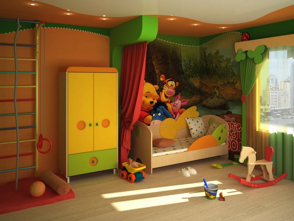 Детская комната для мальчика 3 лет