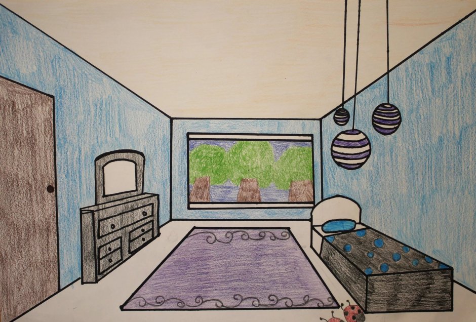 Рисунок детской комнаты (60 фото)