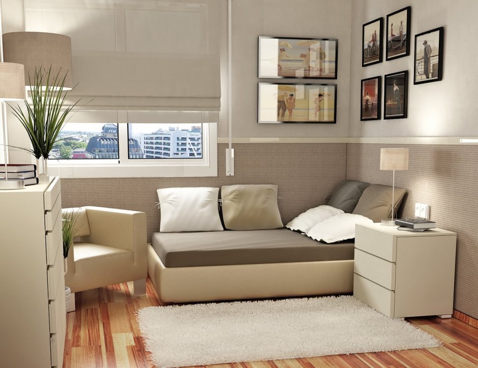 Дизайнерский диван для маленькой комнаты