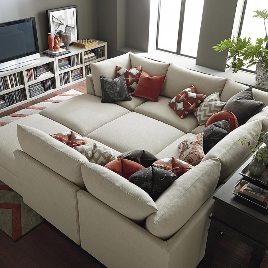 Большой диван в маленькой комнате (65 фото)