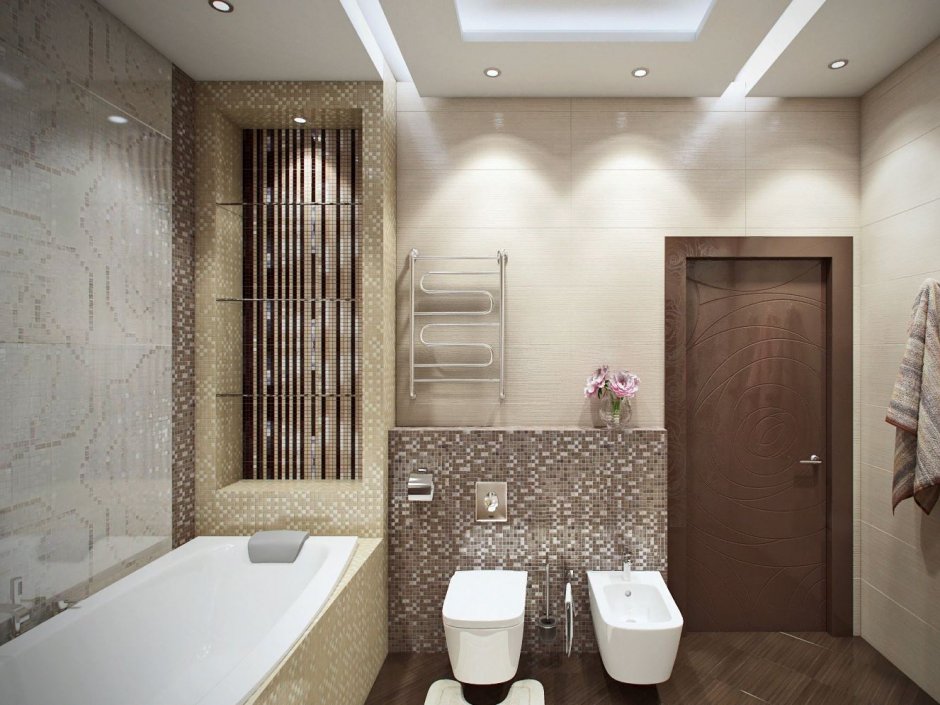Готовые дизайн проекты ванной комнаты