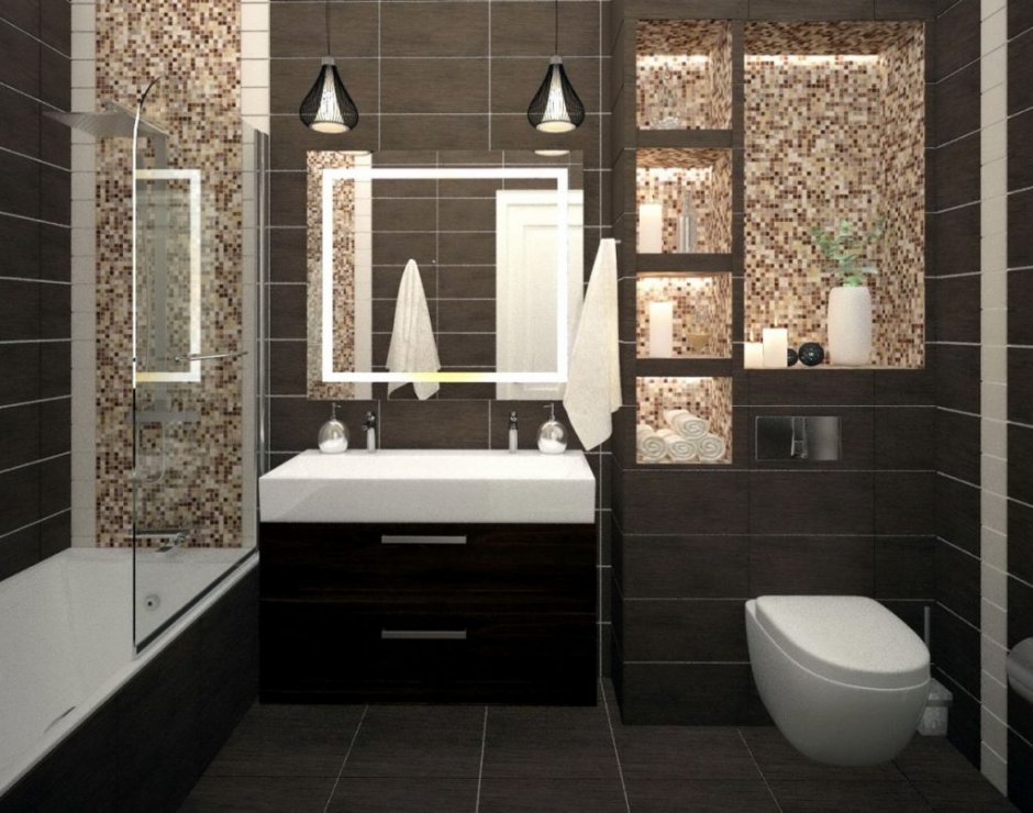 Дизайнерские проекты ванных комнат