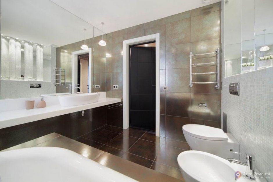 Большая ванная комната проект