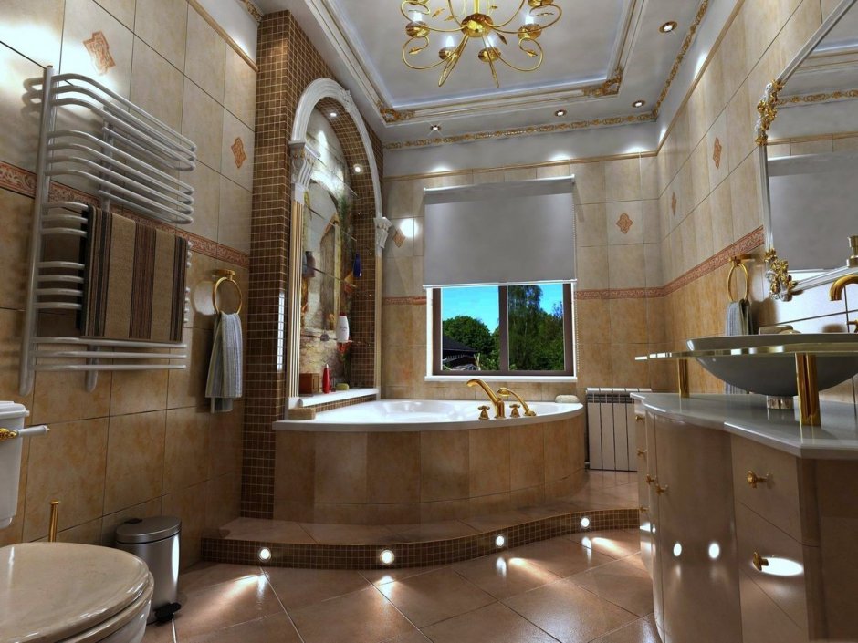 Красивый интерьер ванная