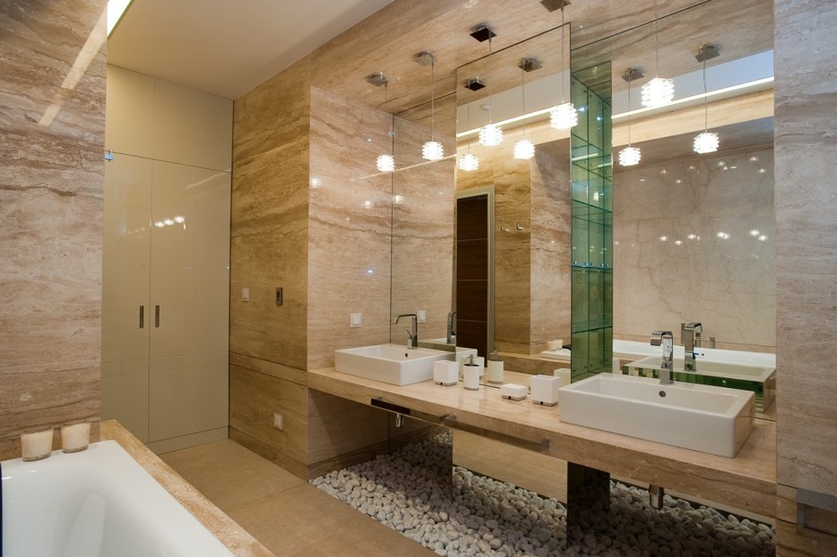 Проекты отделки ванной комнаты