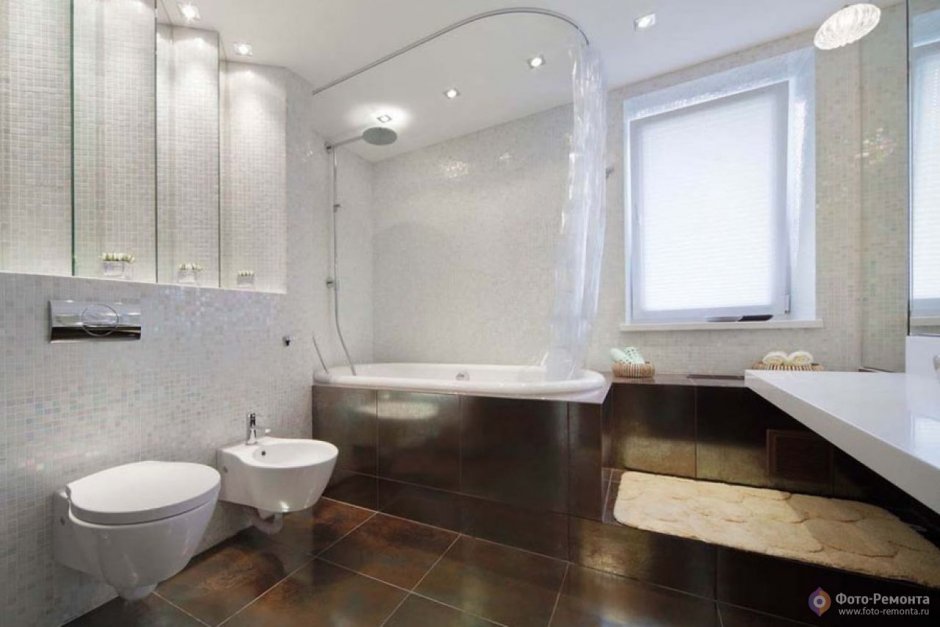 Евроремонт ванной комнаты под ключ