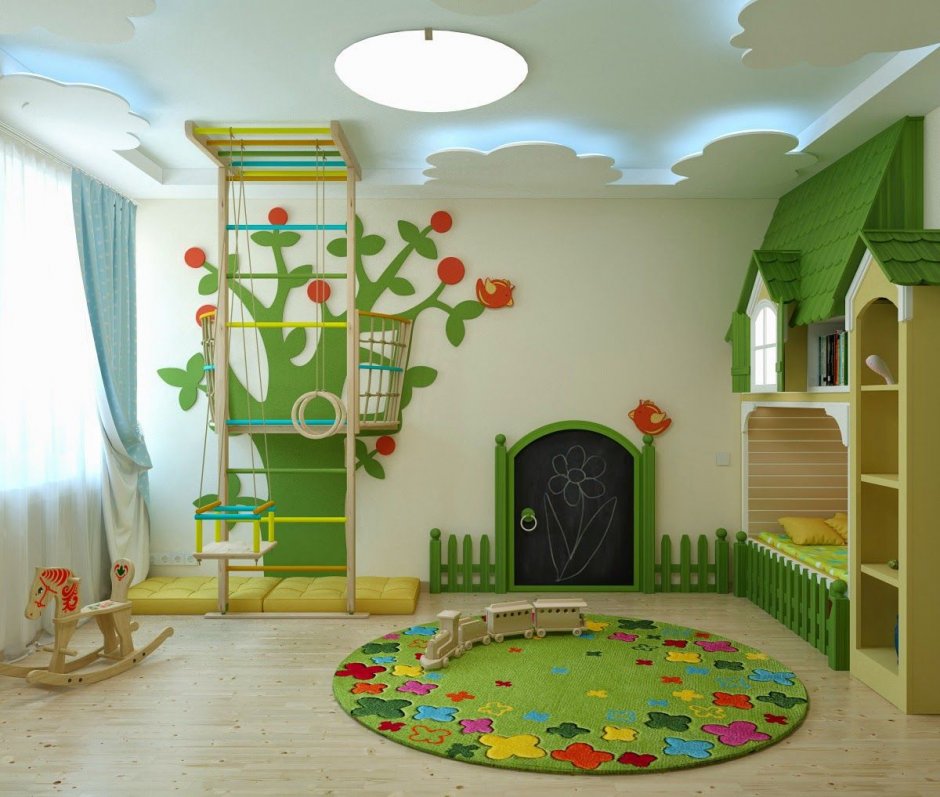 Необычный интерьер детского сада