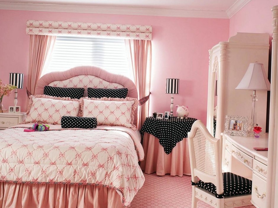 Красивые спальные комнаты для девочек