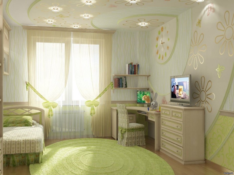 Дизайн в венском стиле в детской комнате