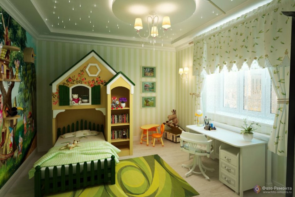 Бюджетная детская спальня для двух мальчиков