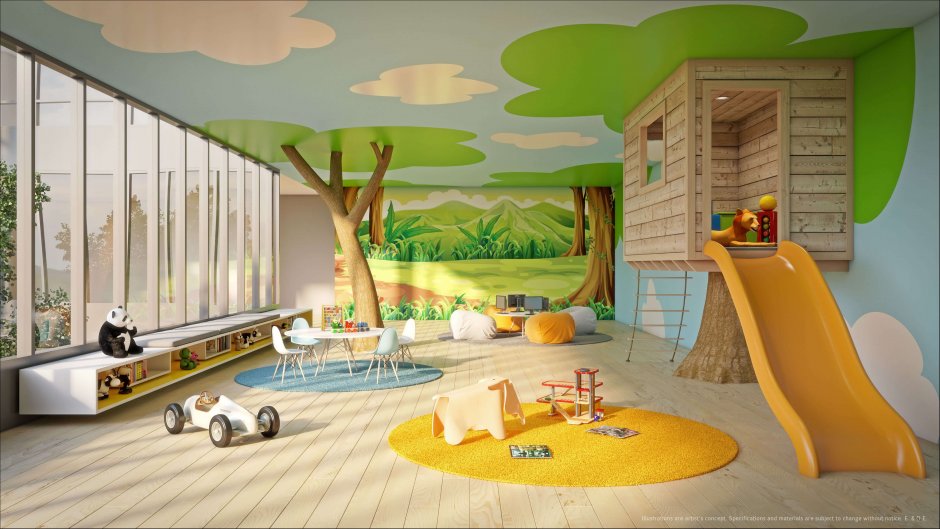 Современная игровая комната для детей