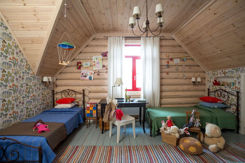 Интерьер детской комнаты на даче