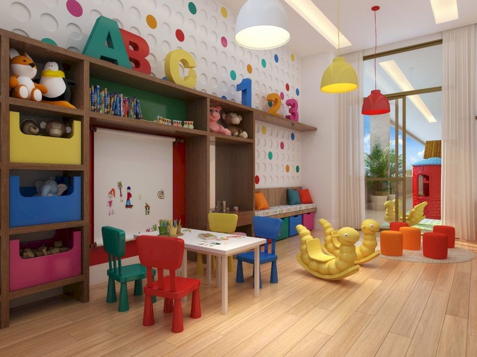 Игровая комната для детей в детском саду