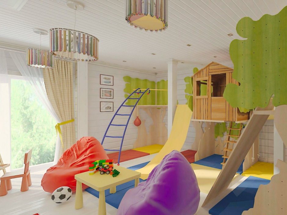 Детская игровая комната для малышей (63 фото)