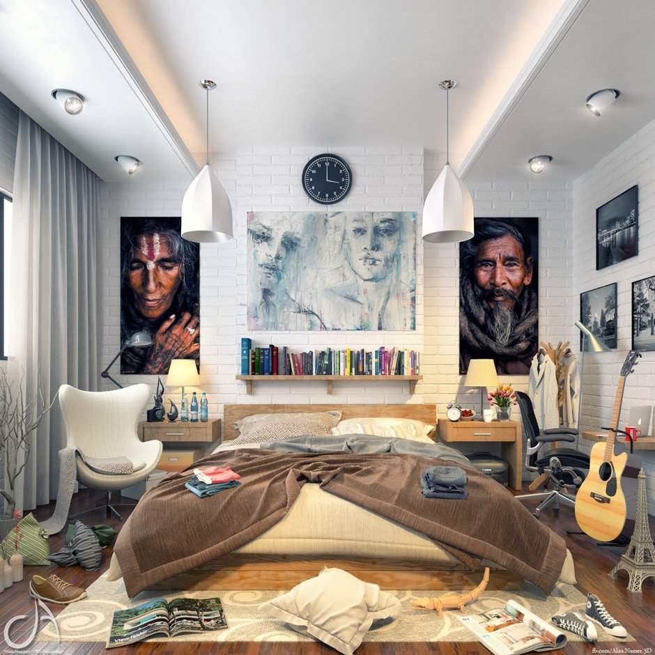 Спальня в стиле поп арт