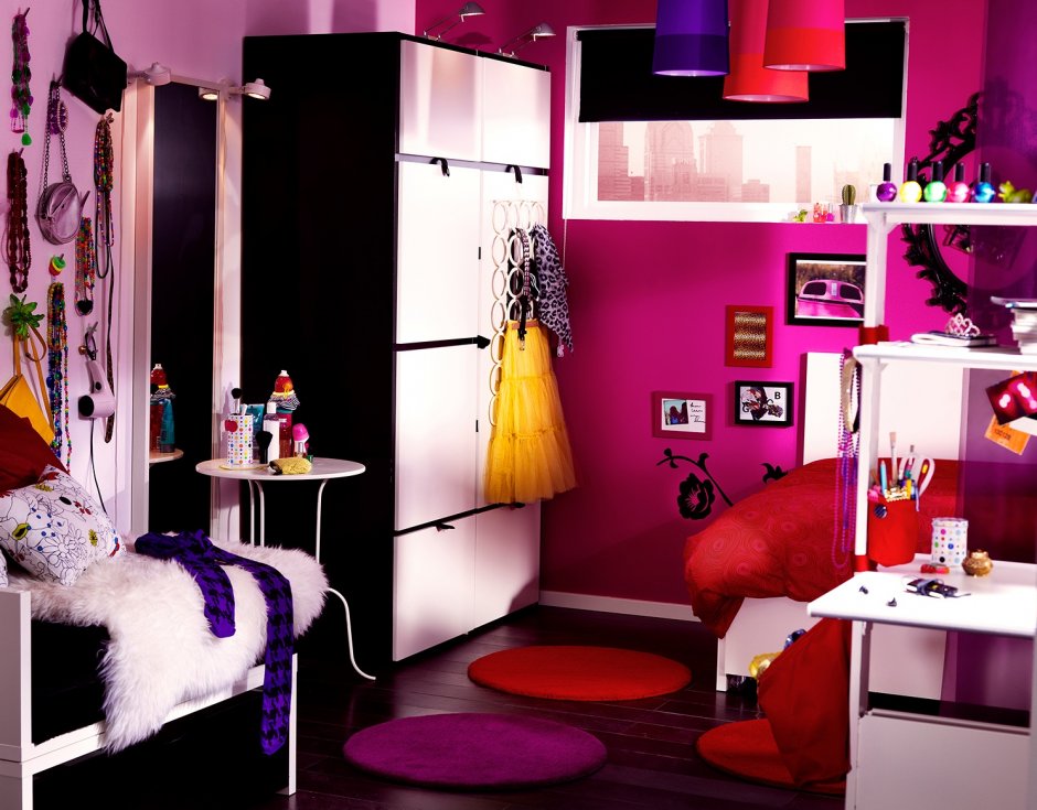 Комната для девочки подростка мебель икеа