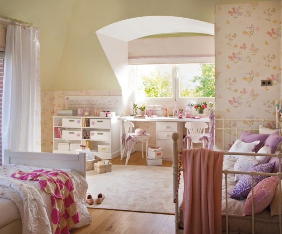 Декор комнаты для девочки в Прованс