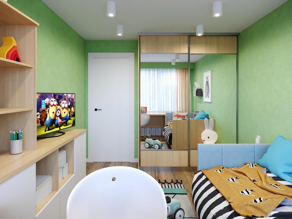Детская комната для мальчика 5 лет 10 кв.м