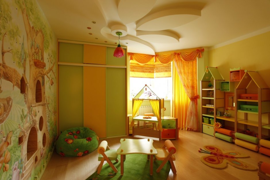 Детская комната для двоих разнополых детей 14 кв.м