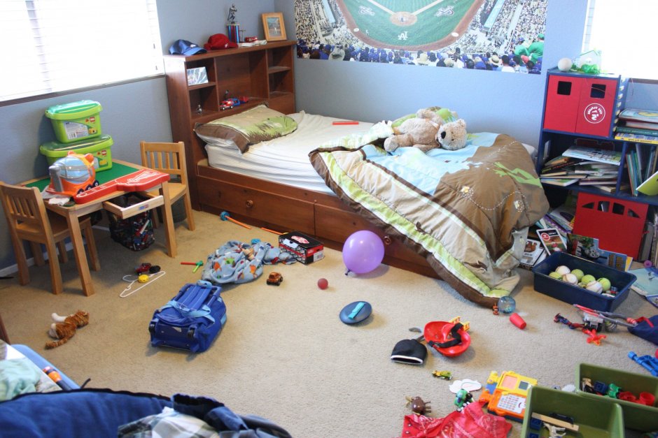 Беспорядок в комнате ребенка