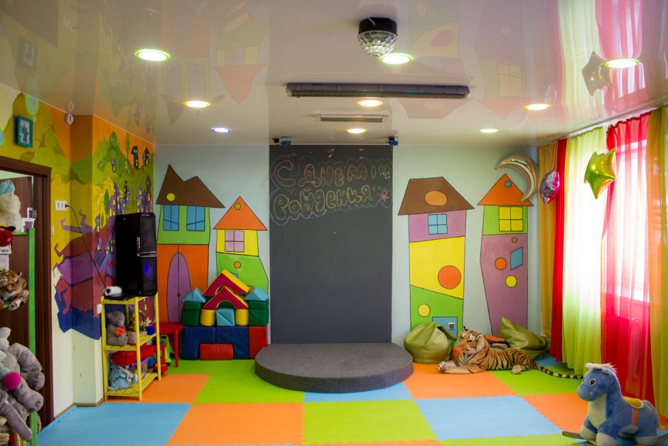 Игровые детские комнаты для проведения дня