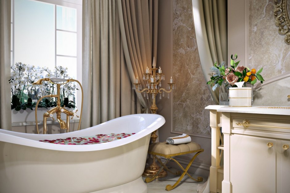 Красивые классические Ванные комнаты