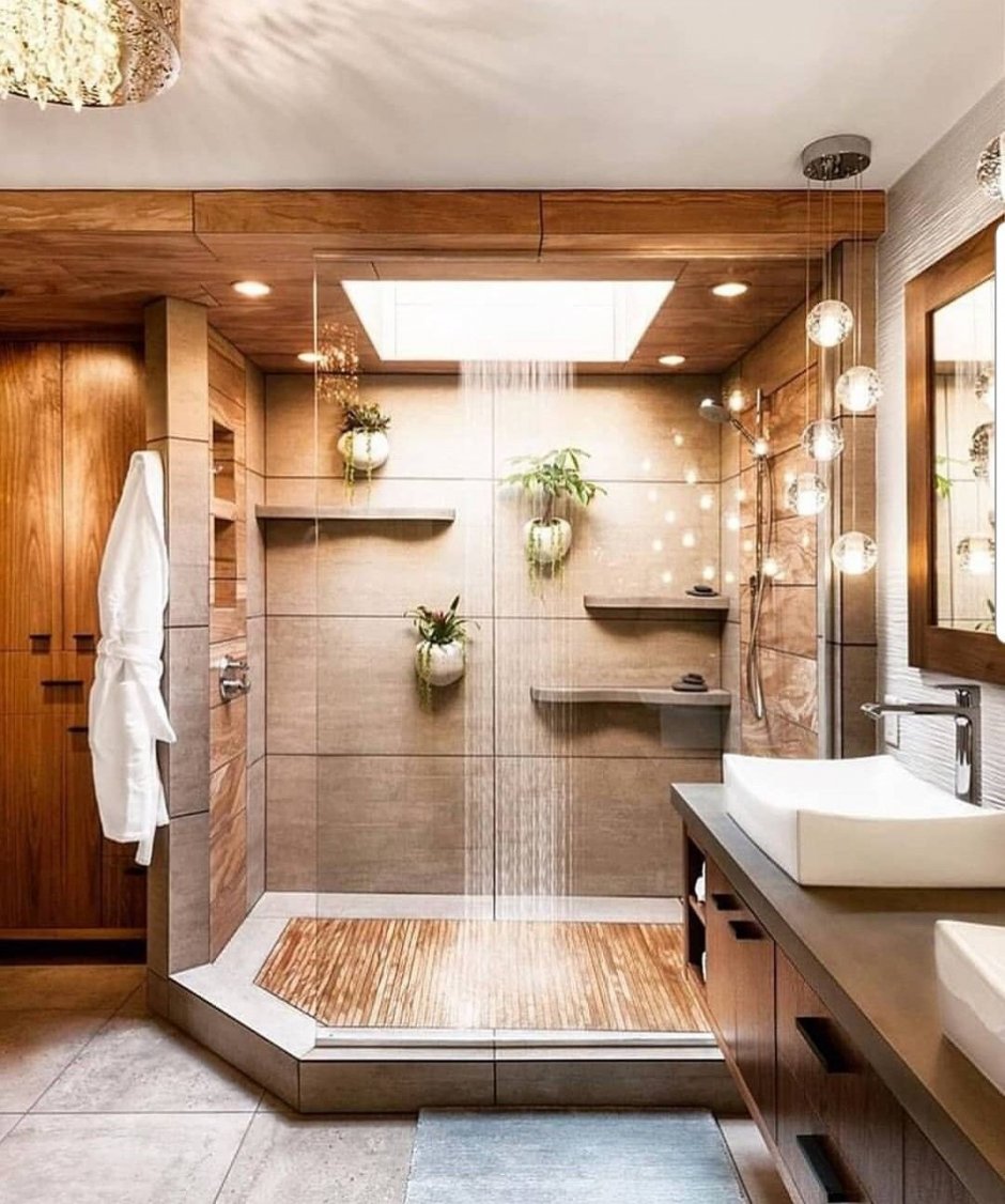 Ванная комната в романтическое стиле интерьер