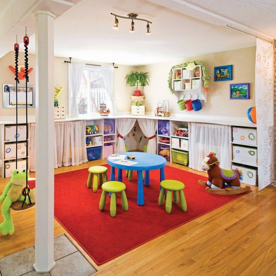 Интерьер детской игровой комнаты