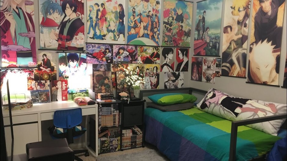 Спальная комната в стиле аниме