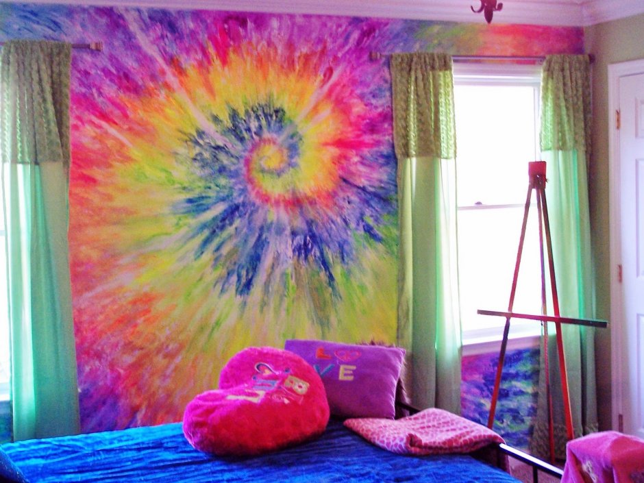 Комната в стиле радуги