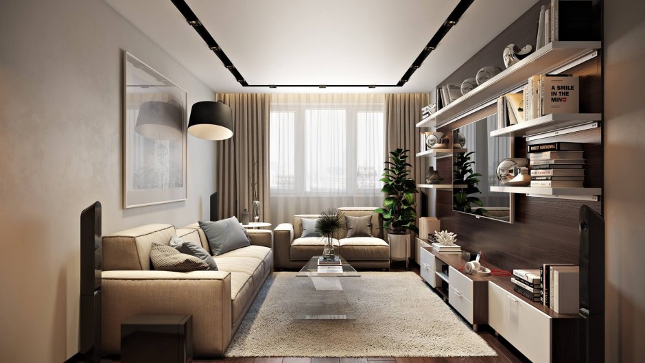 Уютный интерьер гостиной