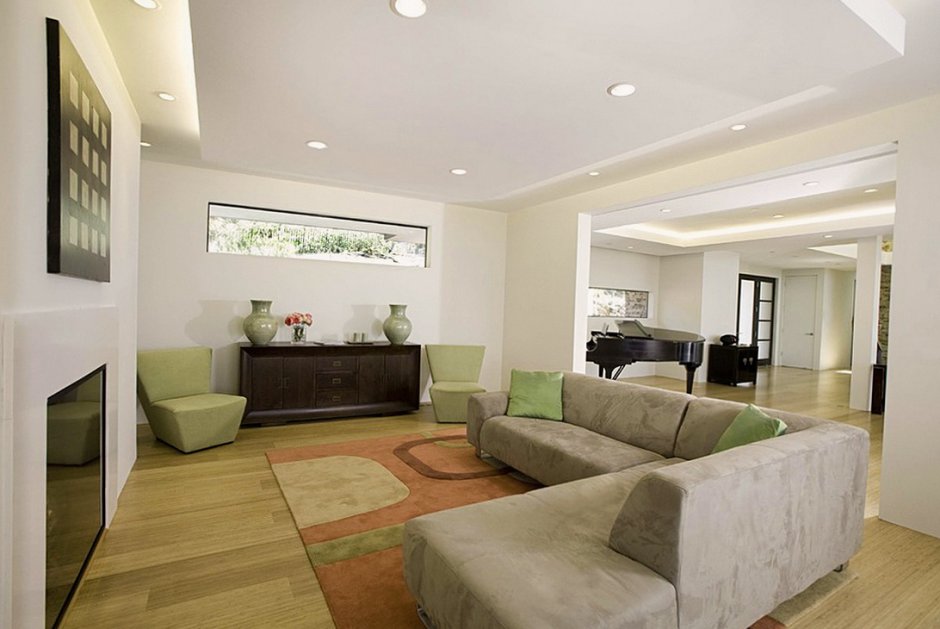 Ремонт квартир гостиная с книжной дизайн фото