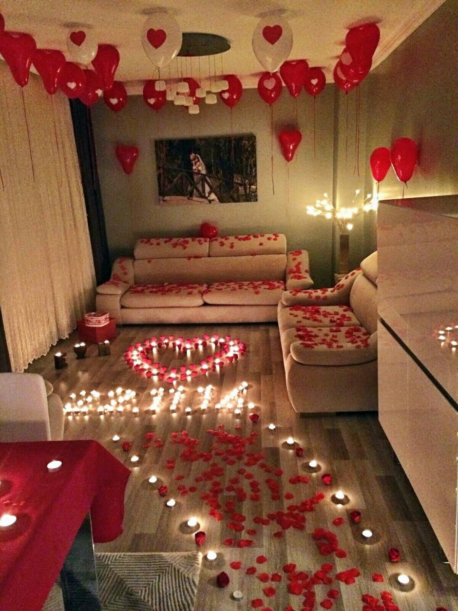 Романтично украсить комнату