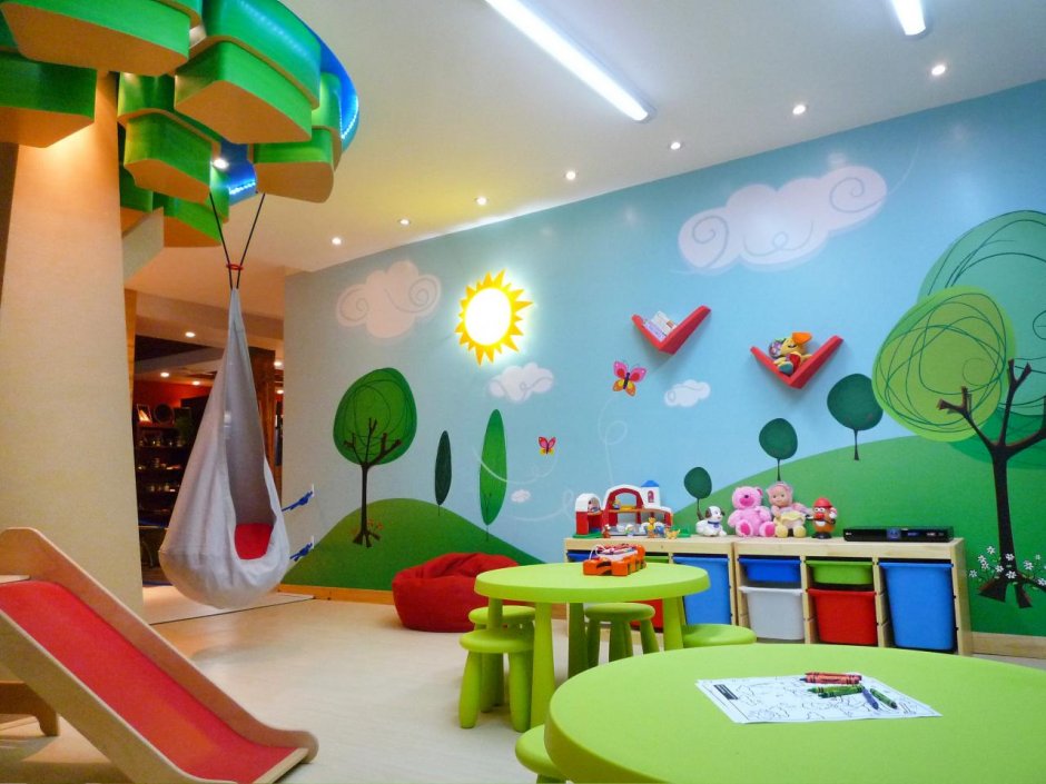 Интерьер игровой комнаты для детей