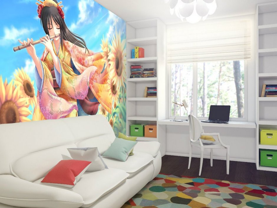 Комната в стиле аниме для девочки