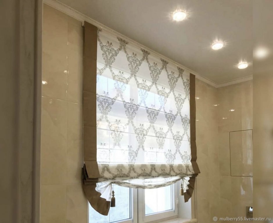 Рулонная штора в ванную