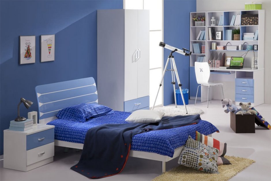 Синяя комната для мальчика