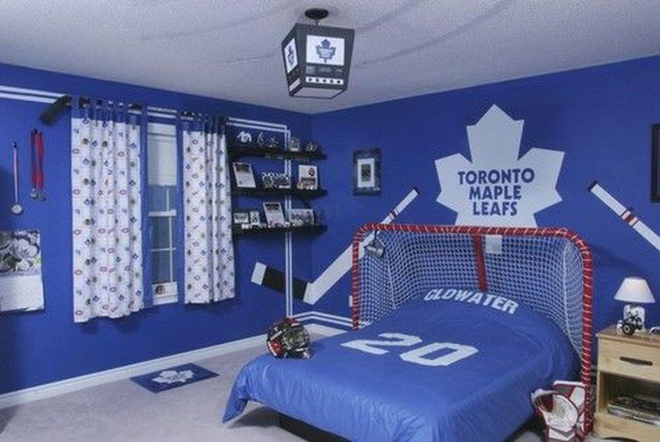 Комната в хоккейном стиле